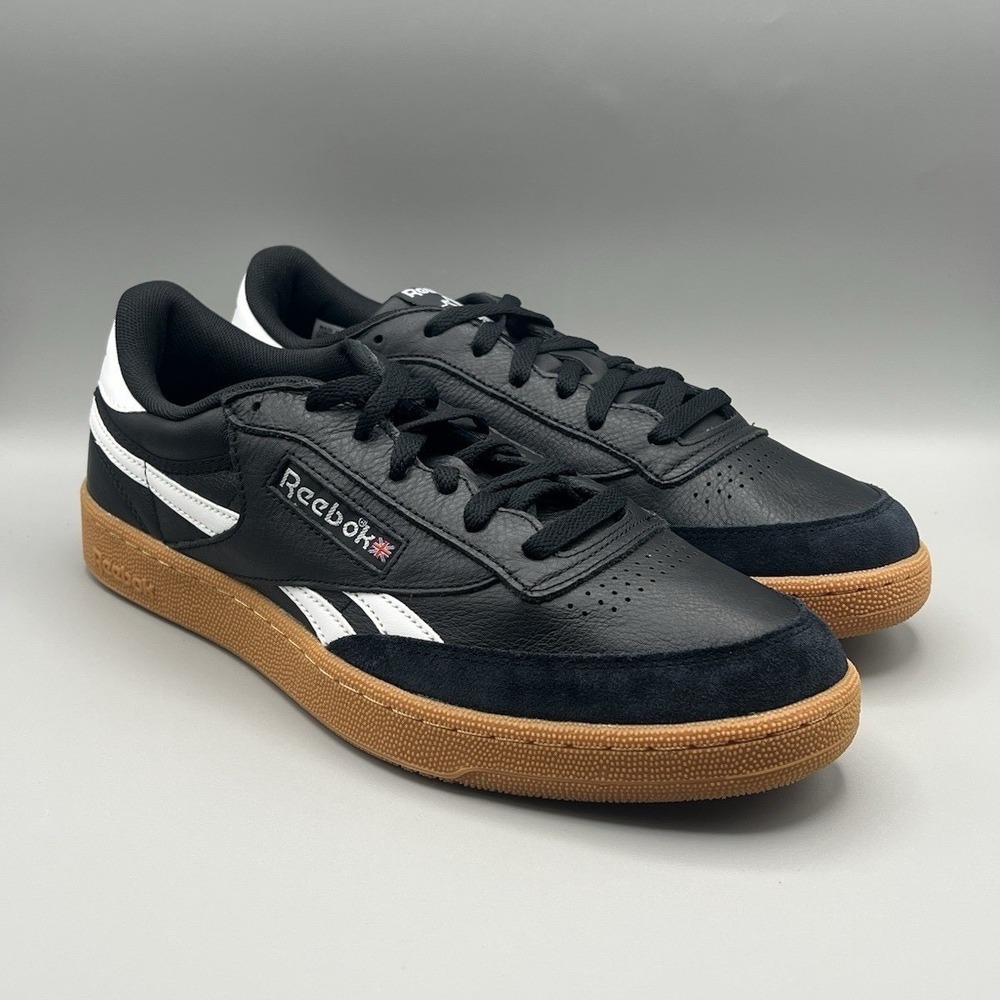 Reebok Classic Club C Revenge Vintage Black And Gum Retro - Men's Size 11.5 NEW